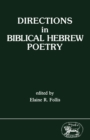 Directions in Biblical Hebrew Poetry - eBook
