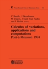Calculus of Variations, Applications and Computations - Book