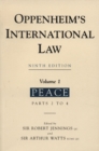 Oppenheim's International Law : Volume 1 Peace (Two books, incl. Intro and Parts 1- 4) - Book