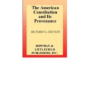 The American Constitution and Its Provenance - Book