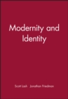 Modernity and Identity - Book