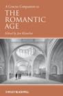 A Concise Companion to the Romantic Age - Book
