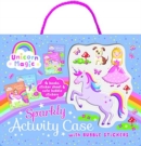 Unicorn Magic Sparkly Activity Case with Bubble Stickers - Book