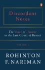 Discordant Notes, Volume 1 : The Voice of Dissent in the Last Court of Last Resort | The most comprehensive, & definitive book on the judgments of the Supreme Court of India | Law Books, Non-fiction - Book
