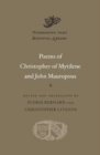 Poems of Christopher of Mytilene and John Mauropous - Book