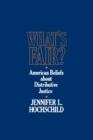 What’s Fair : American Beliefs about Distributive Justice - Book