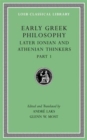 Early Greek Philosophy, Volume VI : Later Ionian and Athenian Thinkers, Part 1 - Book