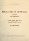 Excavations at Minturnae, II – Inscriptions, Part I, Republican Magistri - Book