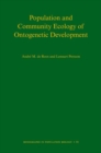 Population and Community Ecology of Ontogenetic Development - Book