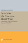 Search for the American Right Wing : An Analysis of the Social Science Record, 1955-1987 - Book