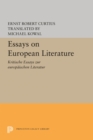 Essays on European Literature - Book