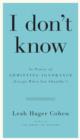 I don't know - eBook