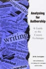 Analysing for Authorship : A Guide to the Cusum Technique - Book