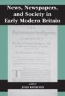 News, Newspapers and Society in Early Modern Britain - Book