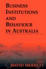 Business Institutions and Behaviour in Australia - Book