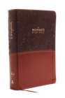 NKJV, The Woman's Study Bible, Leathersoft, Brown/Burgundy, Red Letter, Full-Color Edition, Thumb Indexed : Receiving God's Truth for Balance, Hope, and Transformation - Book