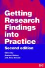 Getting Research Findings into Practice - Book