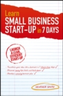 Learn Small Business Startup in 7 Days - eBook