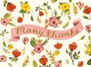 Sweet Floral Embellished Thank You Notes - Book