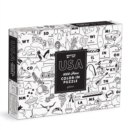 Maptote USA Color-In 1000 Piece Puzzle - Book