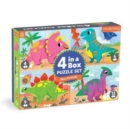 Dino Friends 4-in-a-Box Puzzle Set - Book