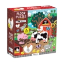Farm Friends 25 Piece Floor Puzzle with Shaped Pieces - Book