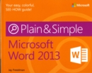 Microsoft Word 2013 Plain & Simple - Book