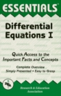 Differential Equations I Essentials - eBook