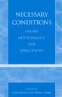 Necessary Conditions : Theory, Methodology, and Applications - Book