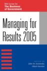 Managing for Results 2005 - Book