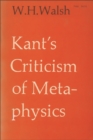 Kant's Criticism of Metaphysics - Book