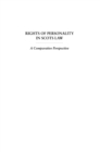 Rights of Personality in Scots Law : A Comparative Perspective - eBook