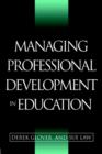 Managing Professional Development in Education - Book