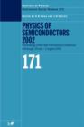 Physics of Semiconductors 2002 : Proceedings of the 26th International Conference, Edinburgh, 29 July to 2 August 2002 - Book