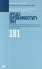 Applied Superconductivity 2003 : Proceedings of the 6th European Conference on Applied Superconductivity, Sorrento, Italy, 14-18 September 2003 - Book
