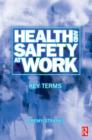 Health and Safety at Work: Key Terms - Book