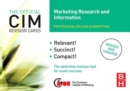 CIM Revision Cards Marketing Research and Information - Book