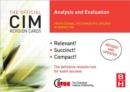 CIM Revision Cards Analysis and Evaluation - Book