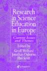 Research in science education in Europe - Book