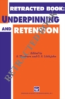 Underpinning and Retention - Book
