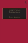 Institutional Interaction : Studies of Talk at Work - Book
