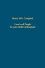 Land and People in Late Medieval England - Book