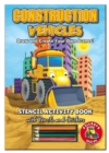 Activity Stencil Books - Construction Vehicles : Colouring & Activity - Book
