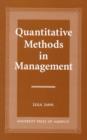 Quantitative Methods in Management - Book