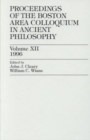 Proceedings of the Boston Area Colloquium in Ancient Philosophy : Volume XII (1996) - Book