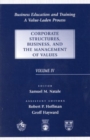 Business Education and Training : A Value-Laden-Process, Corporate Structures, Business, and the Management of Values - Book