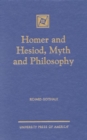 Homer and Hesiod, Myth and Philosophy - Book