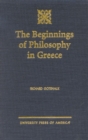 The Beginnings of Philosophy in Greece - Book