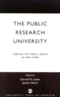 The Public Research University : Serving the Public Good In New Times - Book
