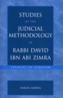 Studies in the Judicial Methodology of Rabbi David ibn Abi Zimra - Book